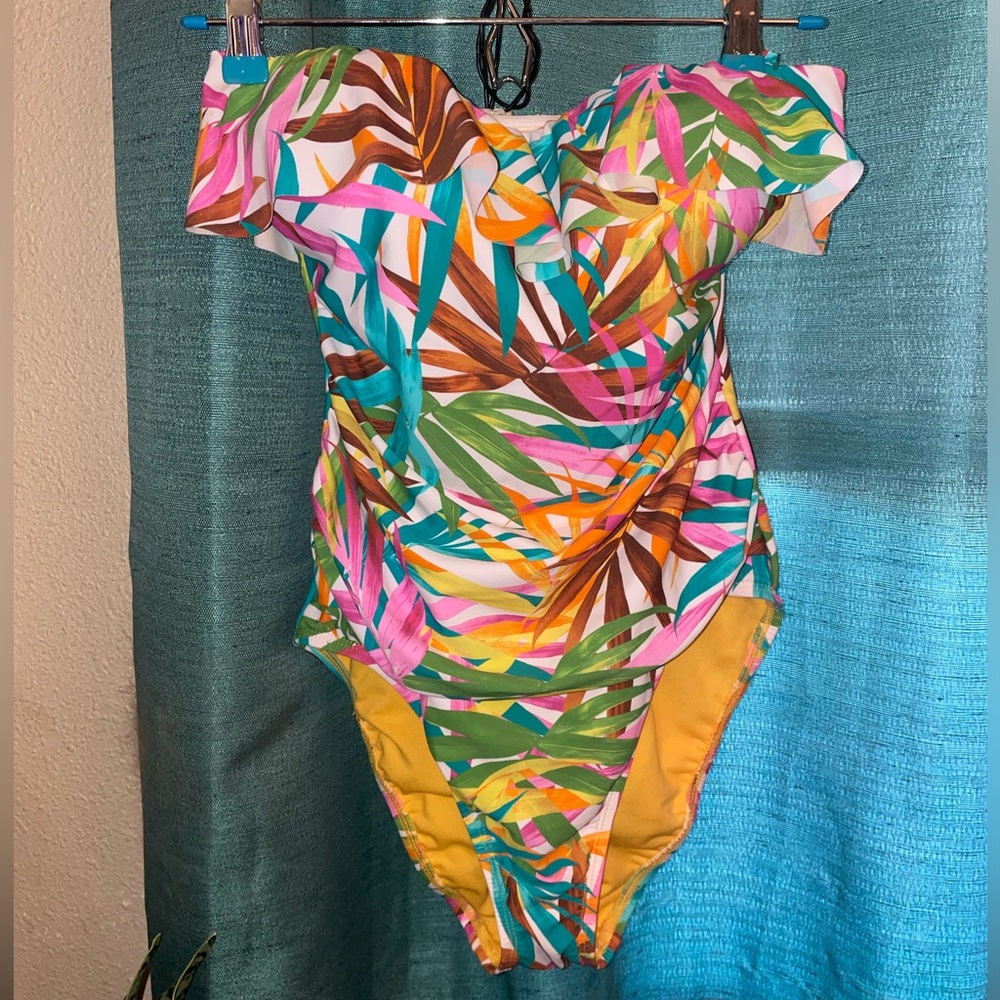 NEW Bleu|Rod Beattie One-piece strapless swimsuit